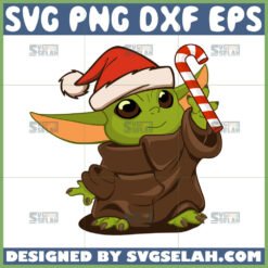 baby yoda christmas svg