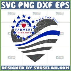 back the blue svg farmers insurance logo svg