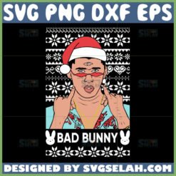 bad bunny christmas svg