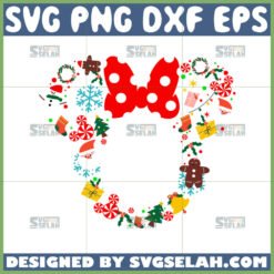 disney christmas svg cute minnie christmas svg