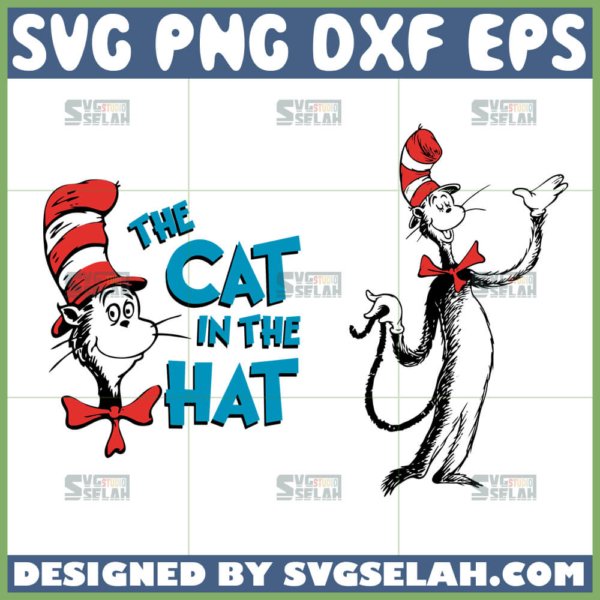 dr seuss cat in the hat svg