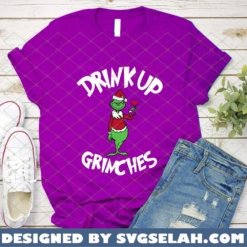 Drink Up Grinches SVG PNG DXF EPS Grinch Holding Wine Glass Christmas SVG PNG DXF EPS 3