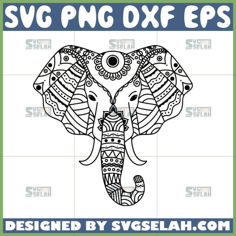 Elephant Mandala SVG - SVG Selah