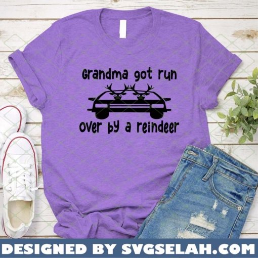 Grandma Got Run Over By A Reindeer SVG PNG DXF EPS Reindeer Driving A Car SVG PNG DXF EPS 2