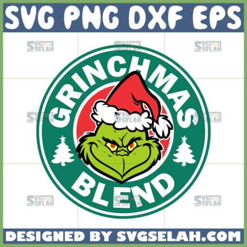 grinchmas blend svg grinch starbucks logo svg