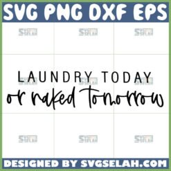 laundry today or naked tomorrow svg funny quotes svg
