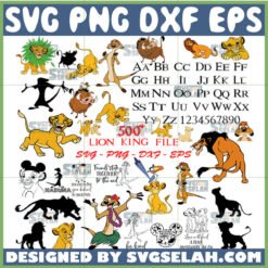 lion king bundle svg