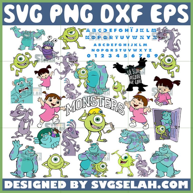 Monsters Inc Bundle Svg - SVG Selah