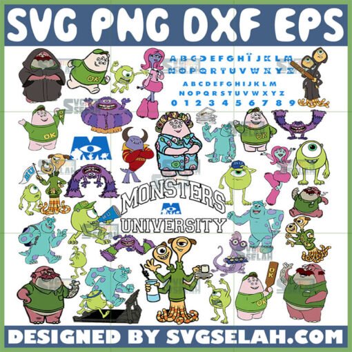 monsters university bundle svg