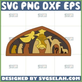 nativity puzzle svg