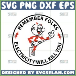 reddy kilowatt electricity will kill you svg kilowatt sticker svg