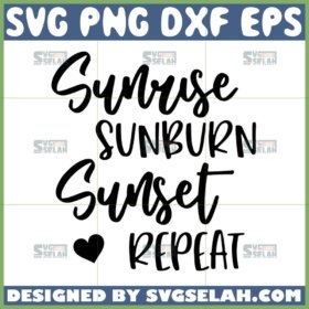 sunrise sunburn sunset repeat svg