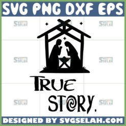true story jesus svg simple nativity svg by SvgSelah