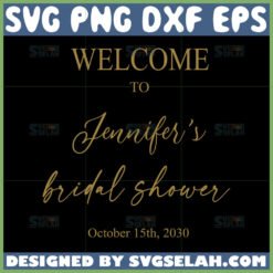 welcome to bridal shower svg