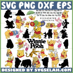 winnie to the pooh bundle svg