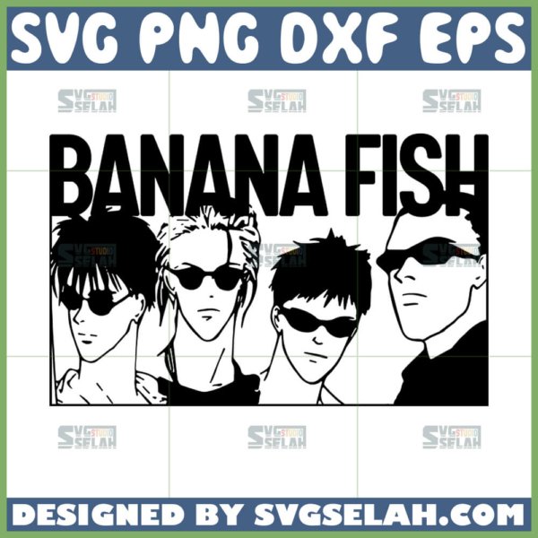 banana fish svg anime svg