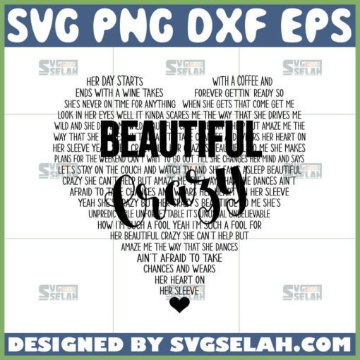 beautiful crazy heart svg
