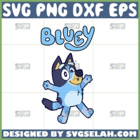 bluey dog cartoon dog funny svg