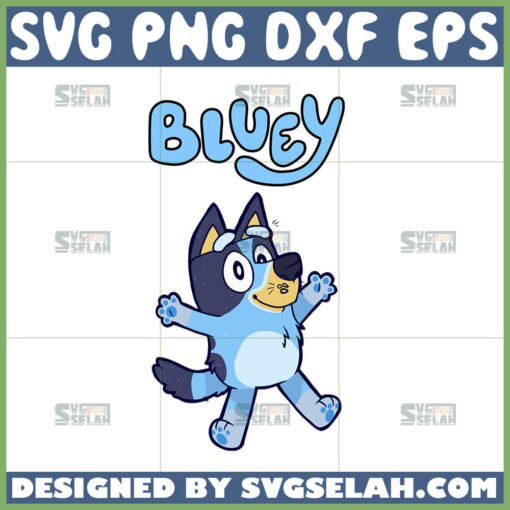 bluey dog cartoon dog funny svg