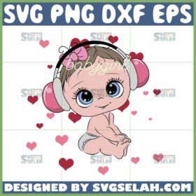 cute baby girl svg