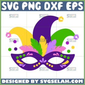 mardi gras mask svg