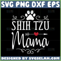 shih tzu mama svg mother day svg by SvgSelah