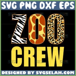 zoo crew leopard print svg by SvgSelah