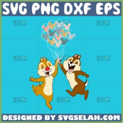 funny chip and dale with mickey balloon svg by SvgSelah