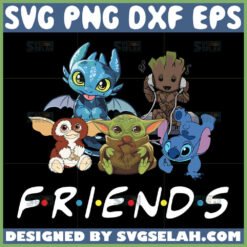 gizmo baby groot baby yoda lilo and stitch friends svg by SvgSelah