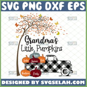 grandmas little pumpkins svg
