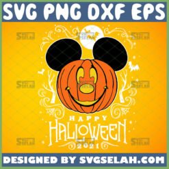 happy halloween 2021 mickey disney pumpkin svg