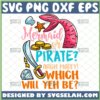 mermaid or pirate argh matey which will yeh be svg gender reveal party ideas