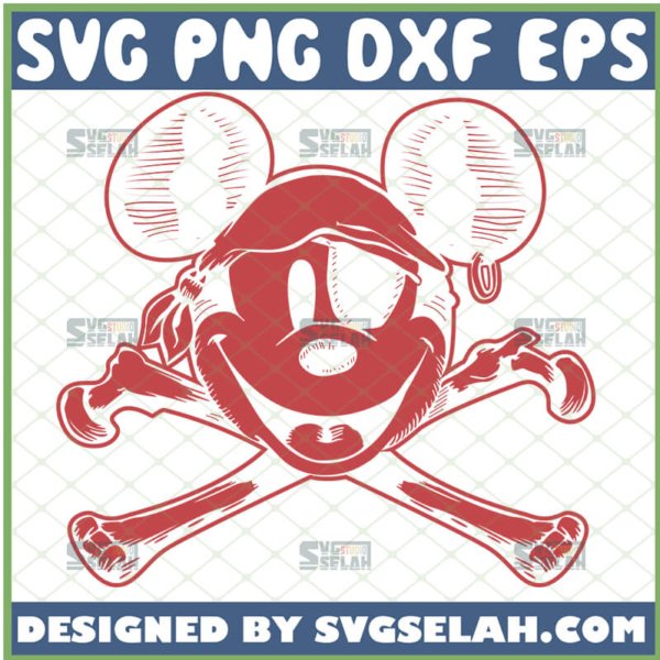 mickey mouse pirate svg mickey skull and crossbones