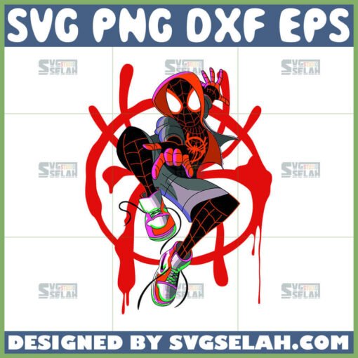 spider man miles morales svg