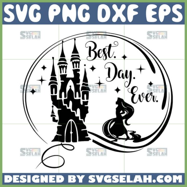 tangled best day ever svg rapunzel and castle silhouette svg