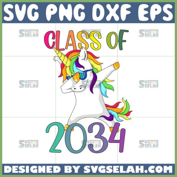 unicorn class of 2034 svg unicorn lgbt svg