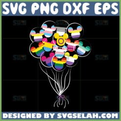 disney pride balloon svg disney lgbt svg by SvgSelah