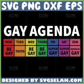 gay pride agenda svg funny lgbt svg