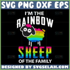 i8217m the rainbow sheep lgbt svg by SvgSelah