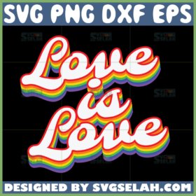 love is love lgbt retro svg