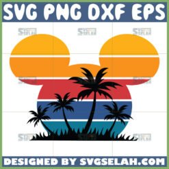 mickey head summer svg mickey beach svg
