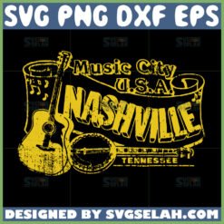 music city nashville svg tennessee band svg country music svg by SvgSelah