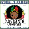 baby afro girl juneteenth celebrate svg african american freedom flag svg