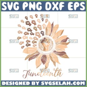 juneteenth sunflower svg black independence svg blm sunflower svg