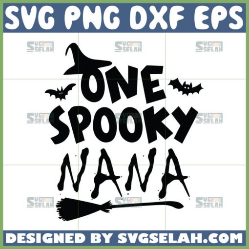 one spooky nana halloween svg