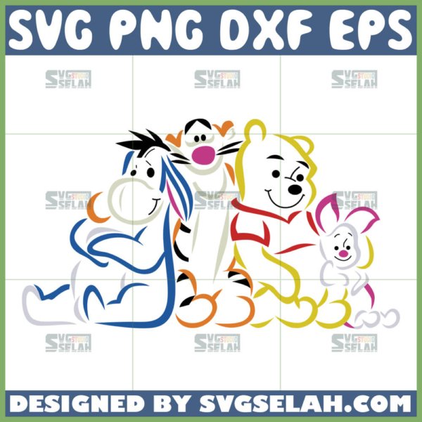 bestselling winnie the pooh and friends embroidered svg