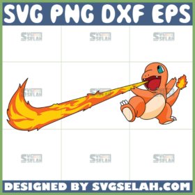 flame pokemon nike logo svg