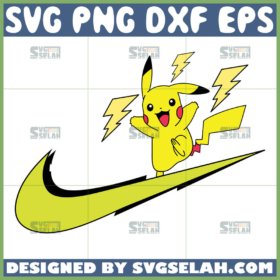 pikachu nike logo svg