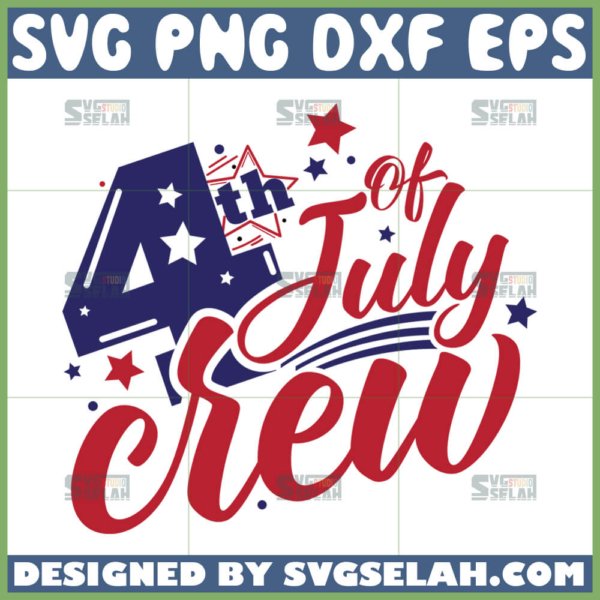 4th of july crew svg