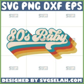 80s baby retro svg 1980 baby vintage svg